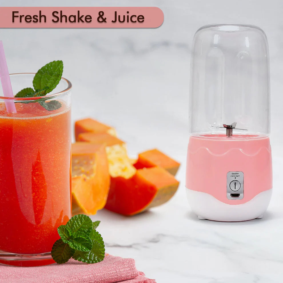 Portable Juicer Blender, Mini Handheld Blender with 4 Blades